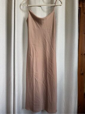 Banana Republic Slip Midi Dress in Nude
